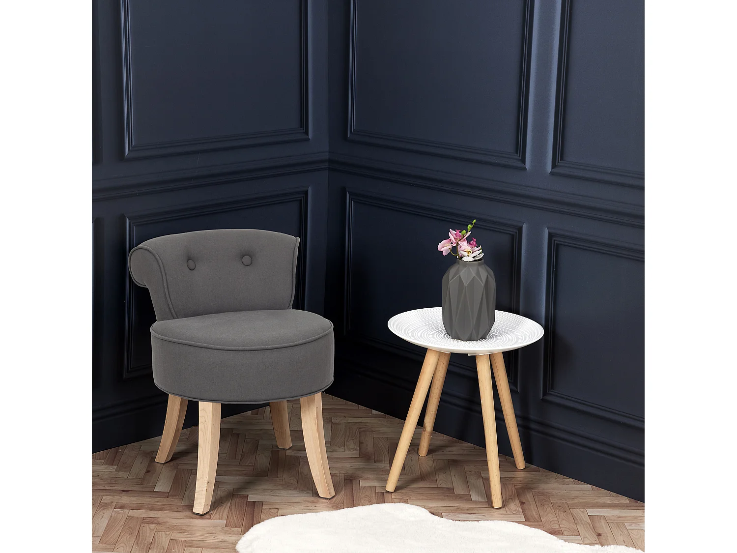 Tabouret Eleonor Gris Gris