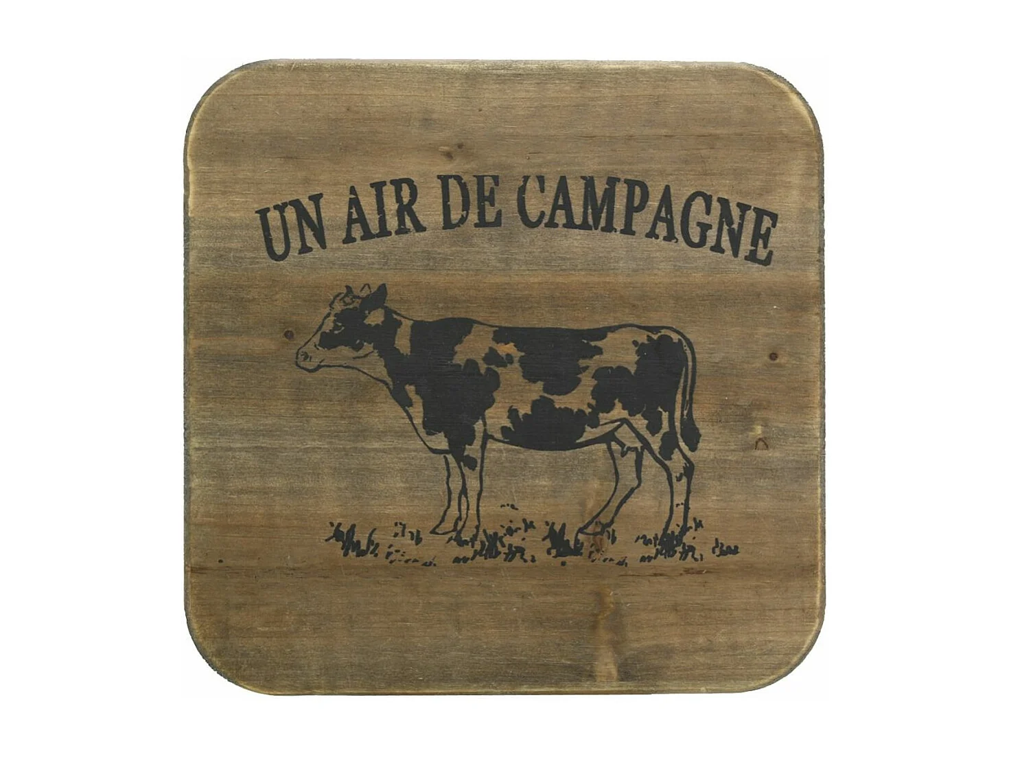 Tabouret en zinc et bois Un air de campagne