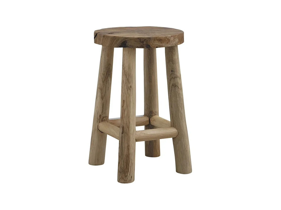 Tabouret En Teck Recyclé