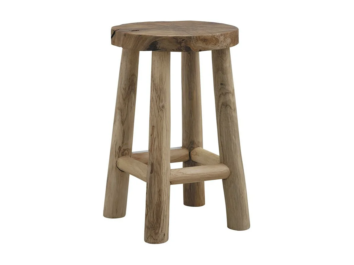Tabouret En Teck Recyclé
