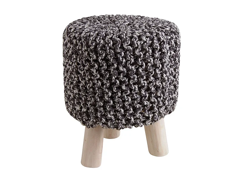 Tabouret bas en coton