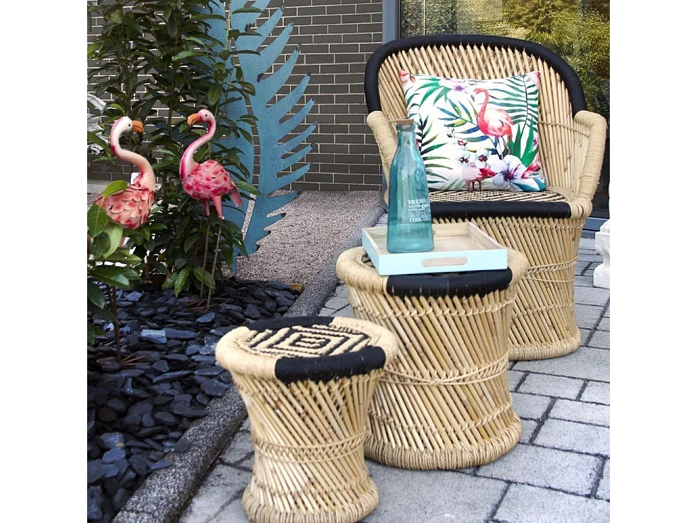 Hocker aus Schilf (Doppelpack)