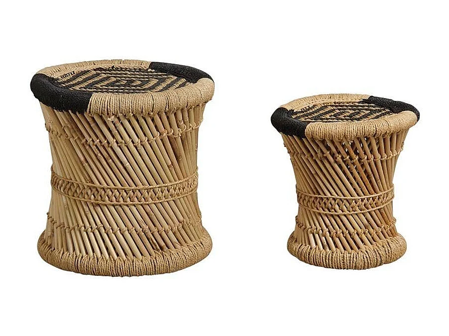 Hocker aus Schilf (Doppelpack)