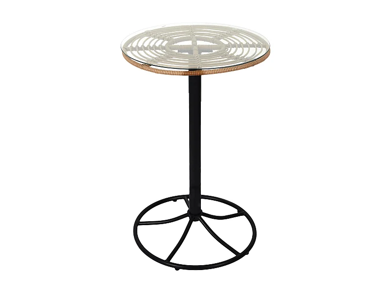 Table Mange Debout Surabaya Noir, Vert, Marron