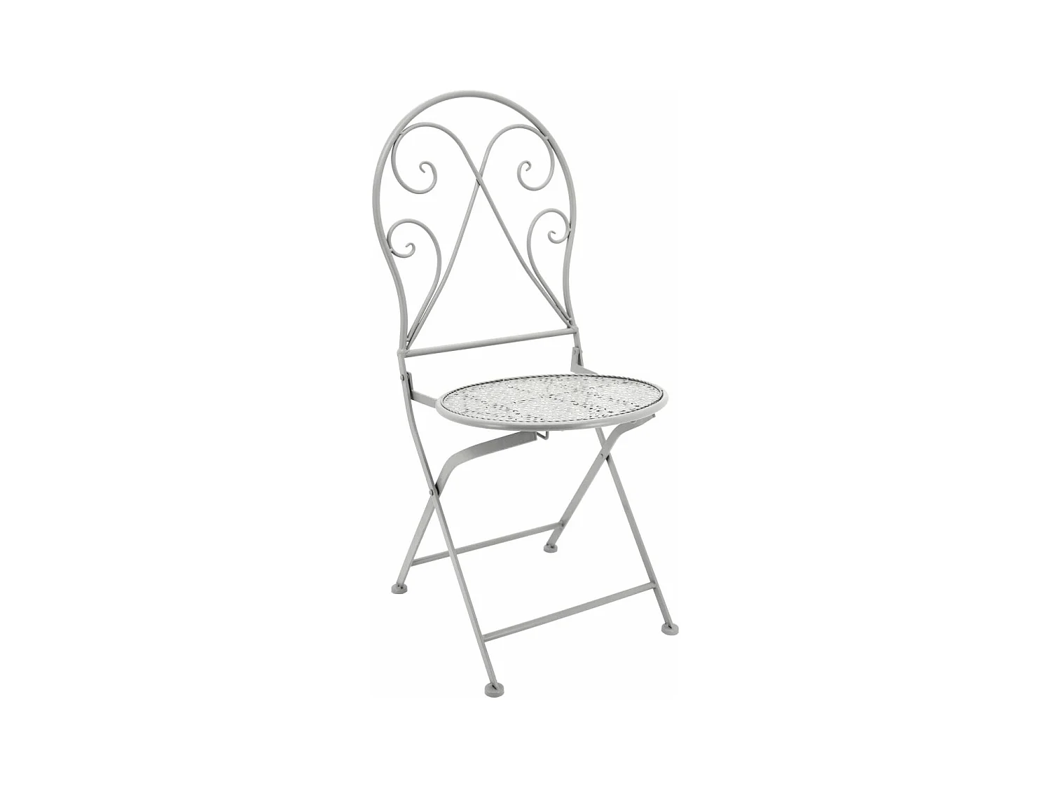 Chaise en métal forgé pliante Romantic