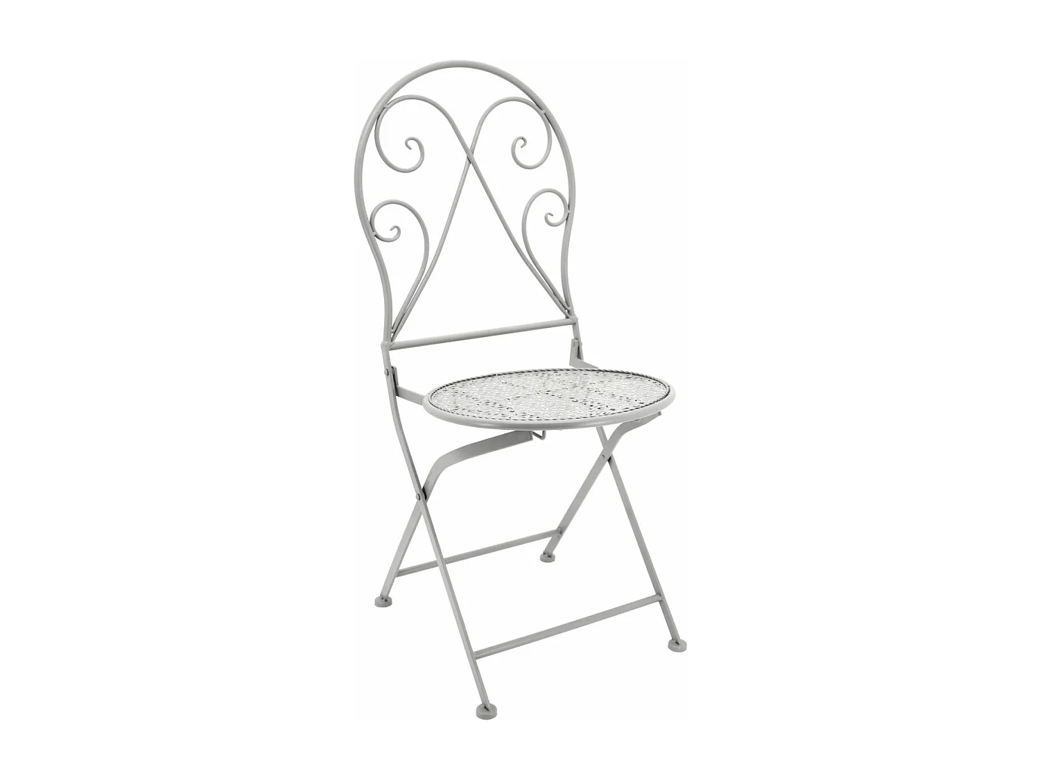 Sedia pieghevole in metallo forgiato
