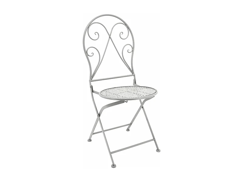 Chaise en métal forgé pliante Romantic