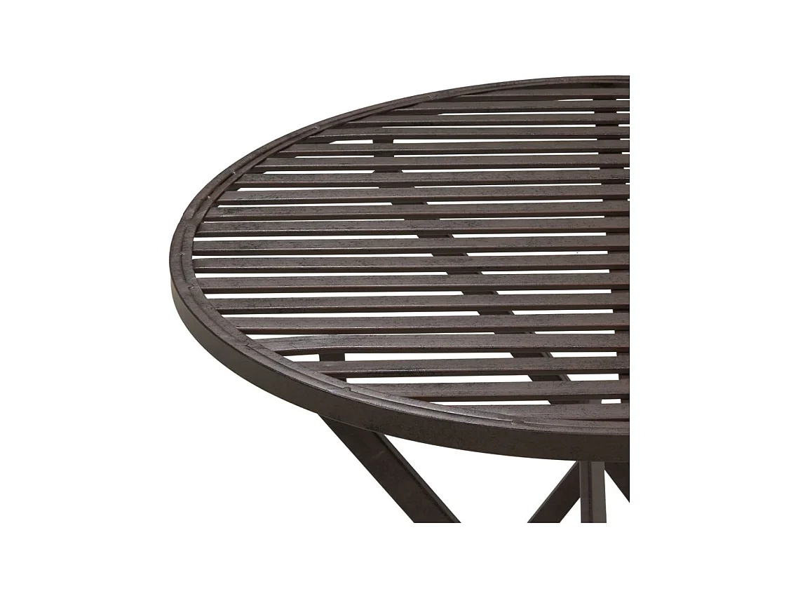 Set table et chaises pliant en métal vieilli