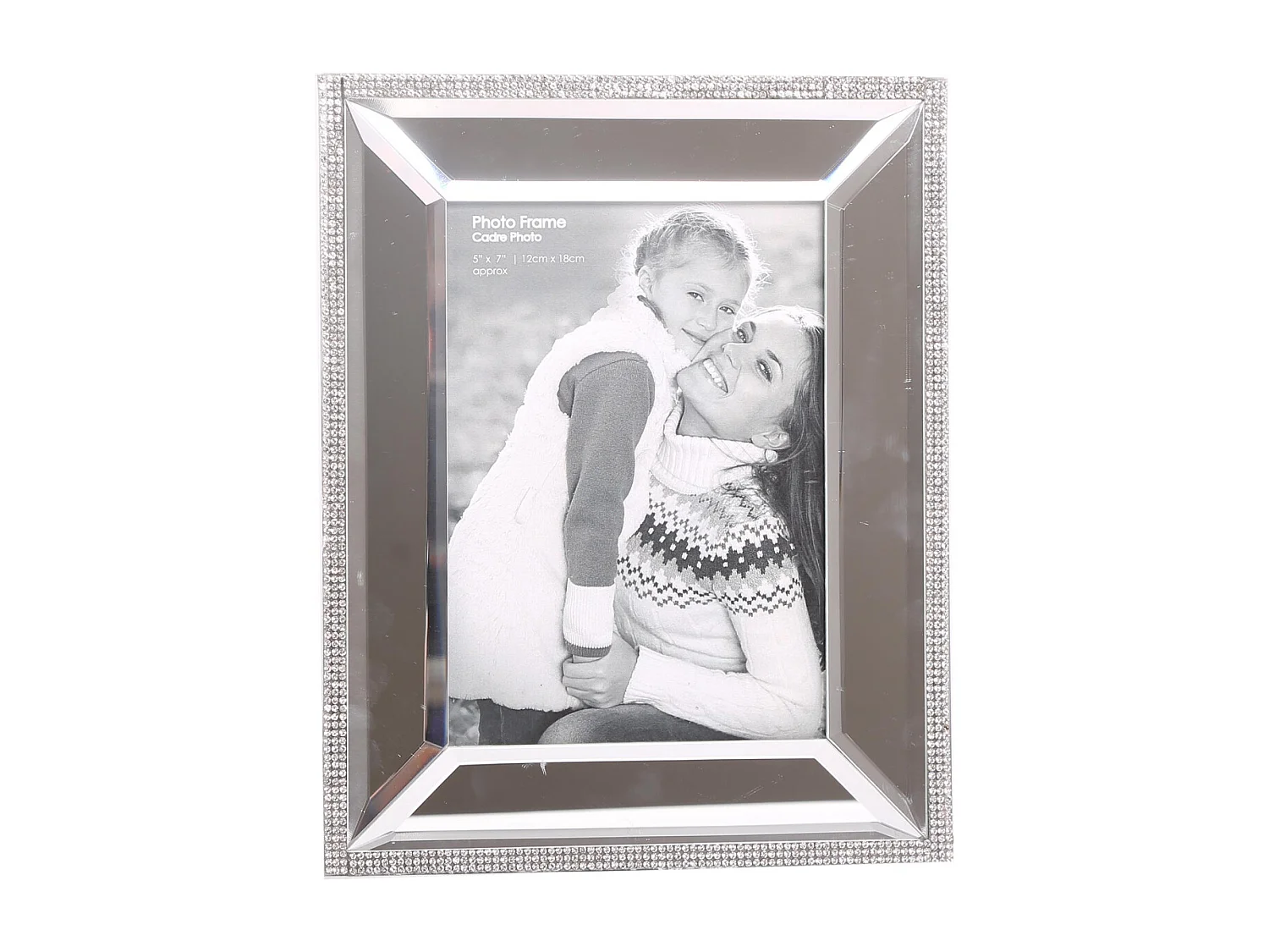 Cadre photo avec strass pour photo 13 x 18 cm