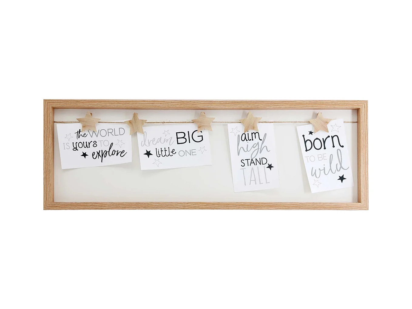 Fotocollage Fototür gold 5 Klammern Sterne