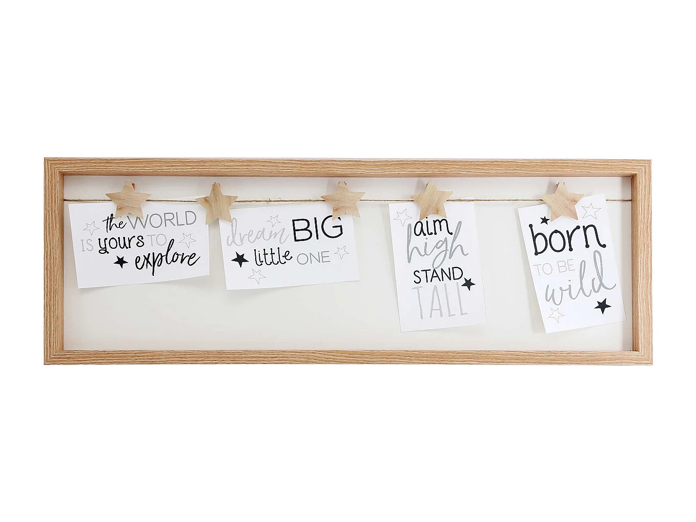 Collage di foto dorate con clip a 5 stelle