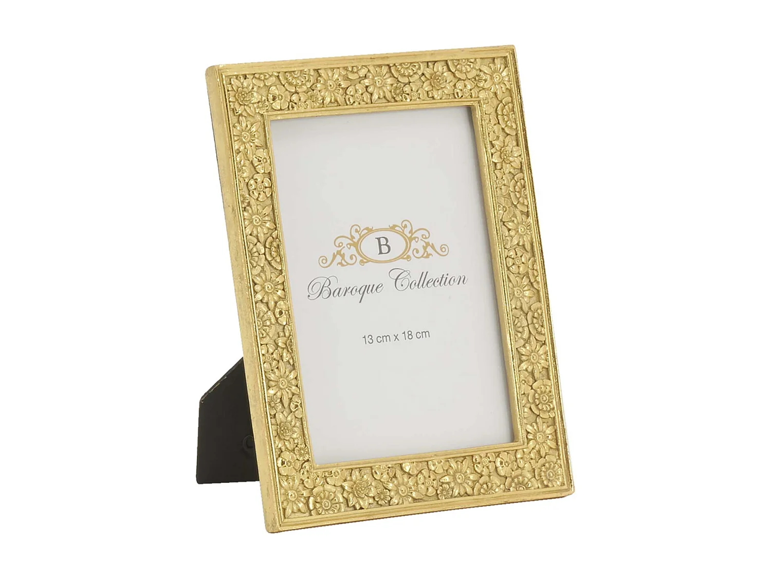 Marco de fotos de poliresina con flores