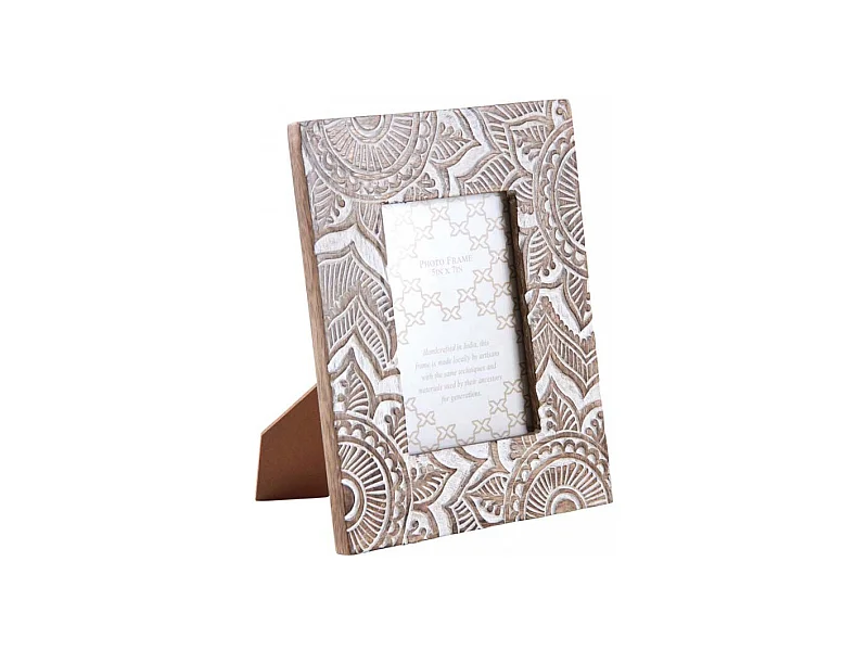 Cadre photo en manguier Mandala Pour photo 13 x 18 cm
