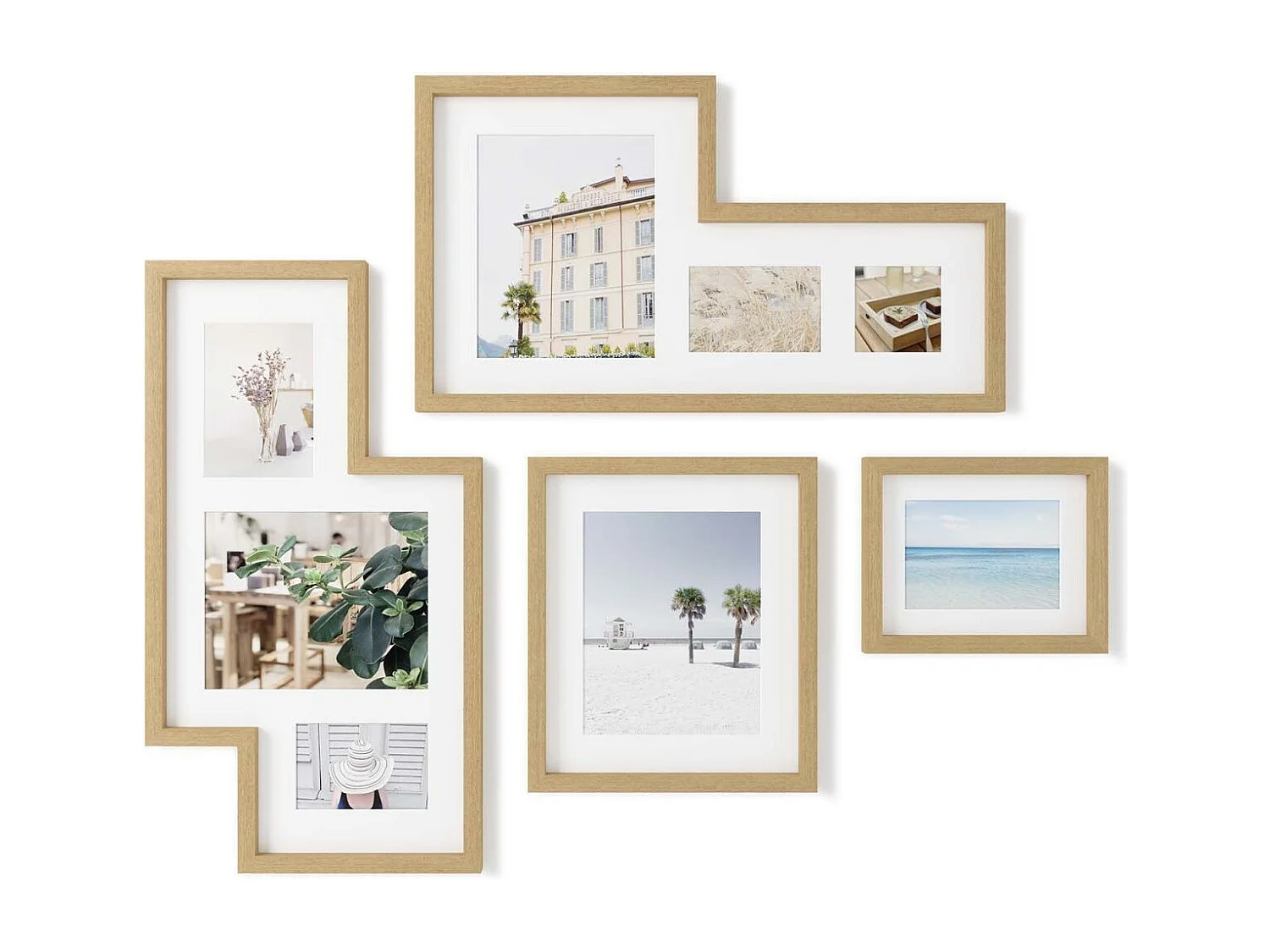 Mingle 8 viste cornici in legno Galleria Mingle