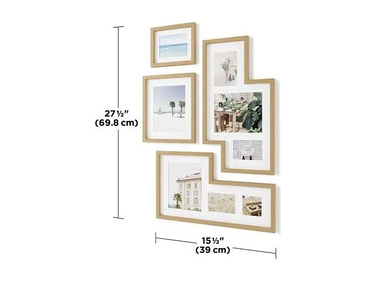 Mingle 8 viste cornici in legno Galleria Mingle