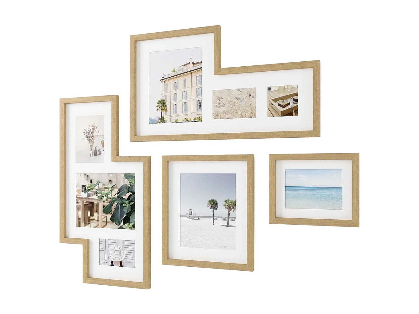 Mingle 8 viste cornici in legno Galleria Mingle