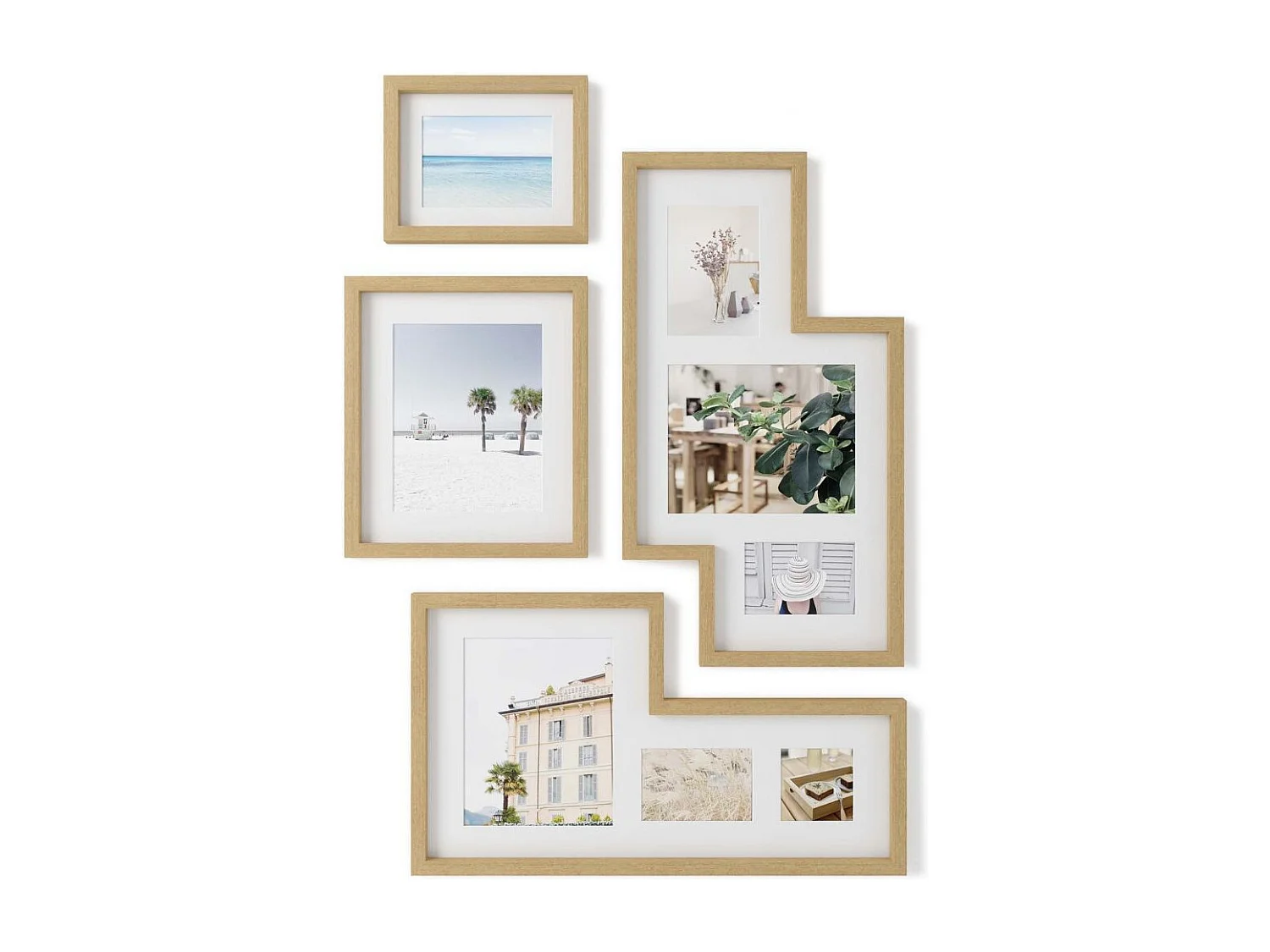 Mingle 8 viste cornici in legno Galleria Mingle
