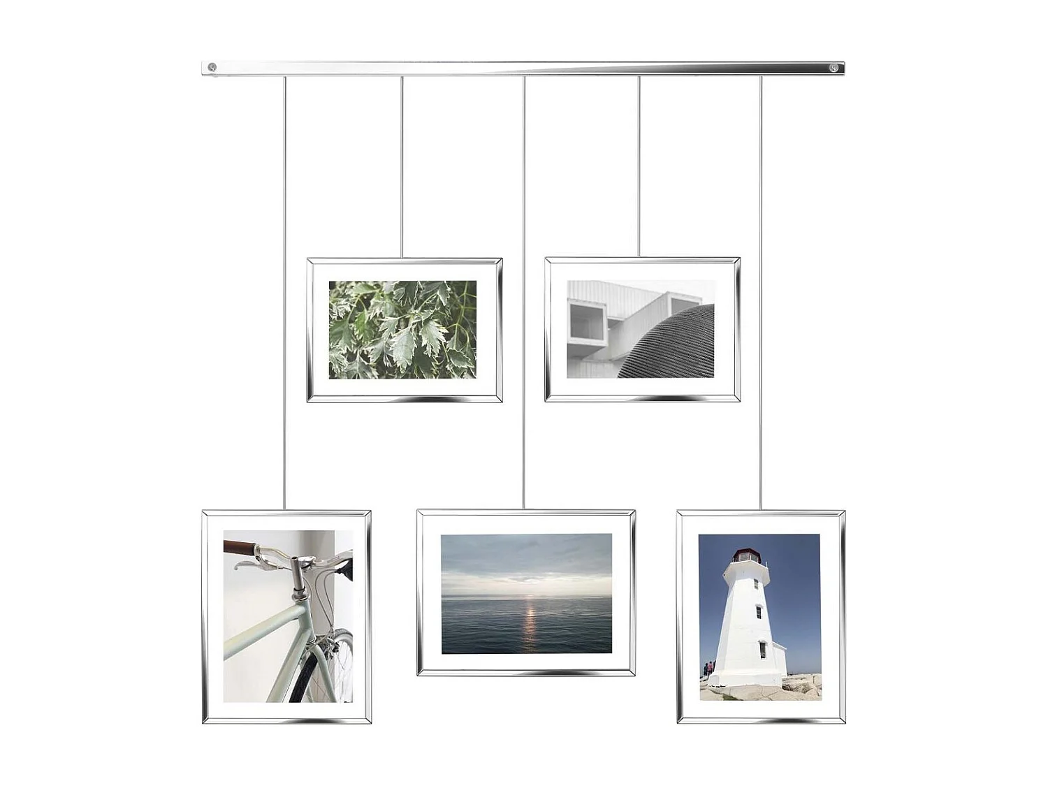 Estantería fotográfica de 5 marcos Exposición