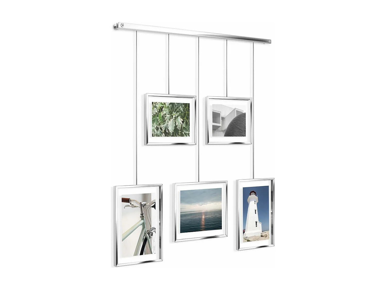 Estantería fotográfica de 5 marcos Exposición