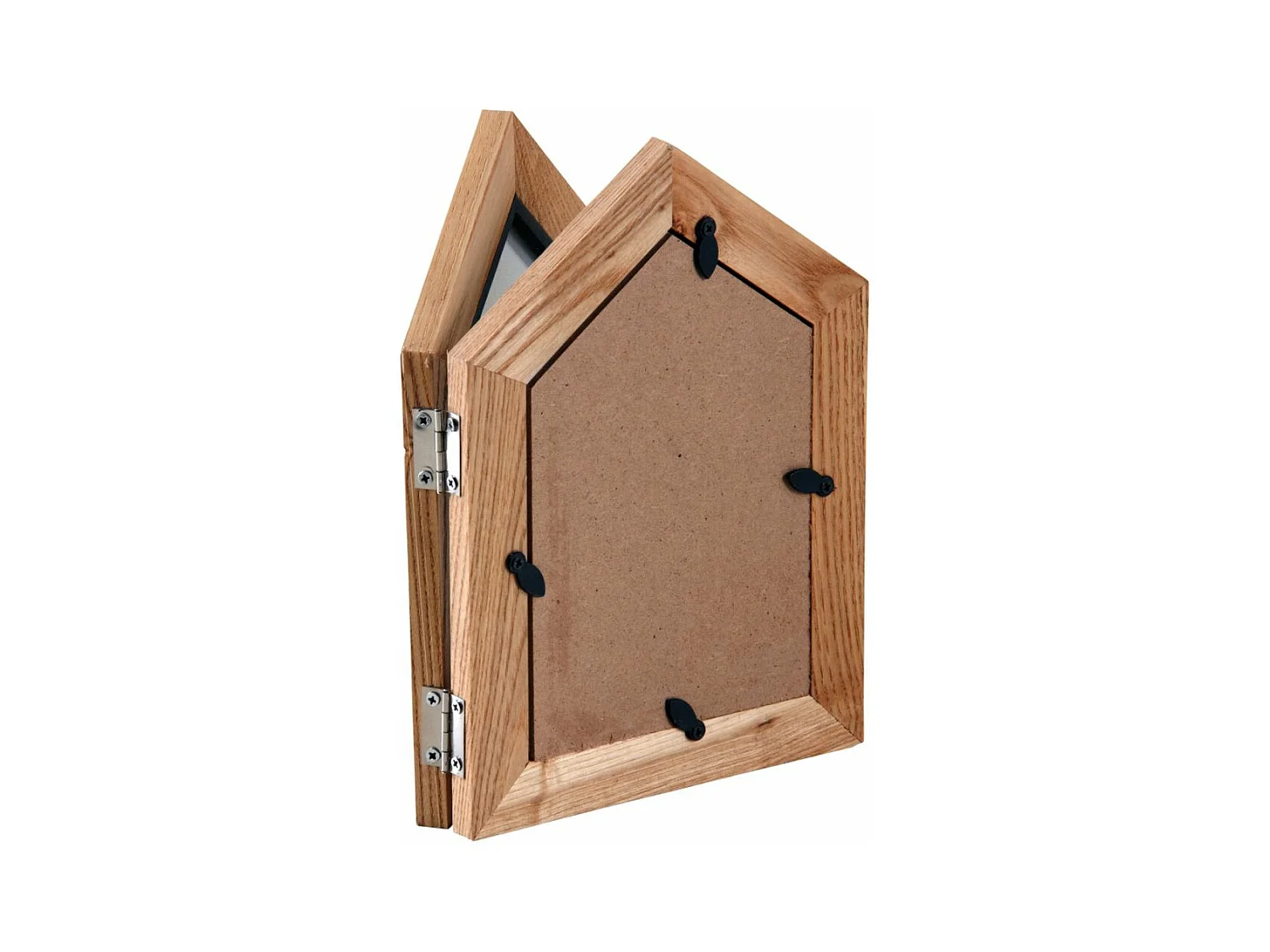 Double cadre photo en forme de maison