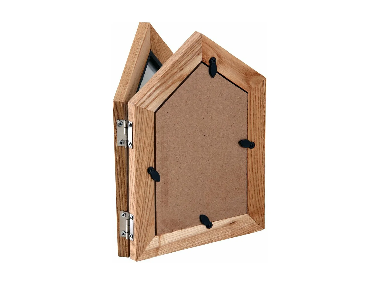 Double cadre photo en forme de maison