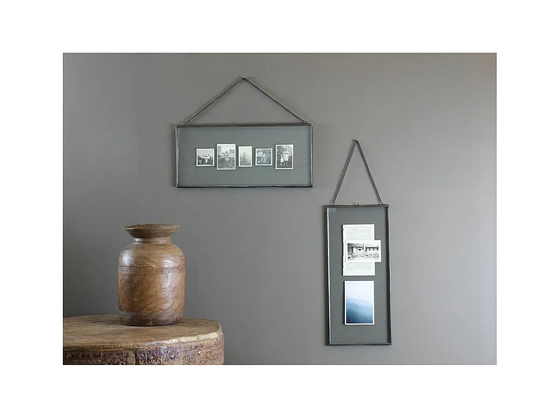 Handwerklich hergestellter Rahmen aus antikem Metall "Kiko"