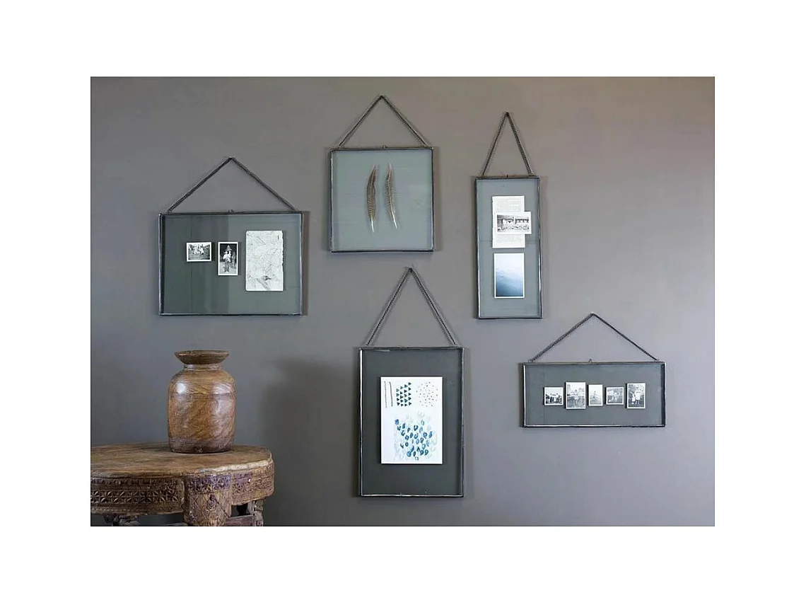 Handwerklich hergestellter Rahmen aus antikem Metall "Kiko"