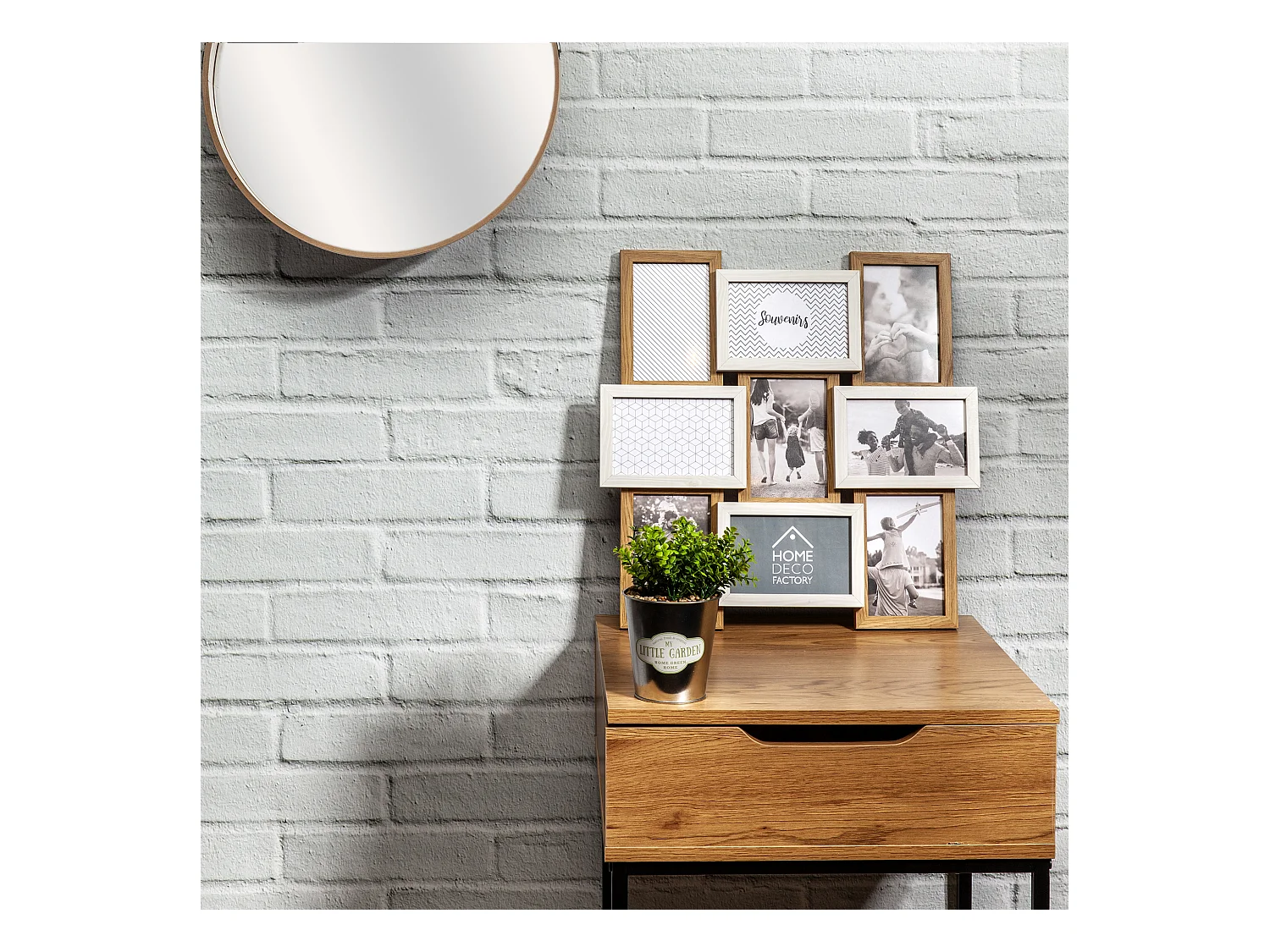 Pele-mele 9 Vues Bois Et Blanc