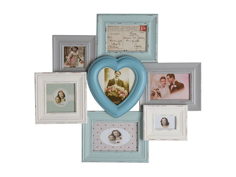 Cadre 7 photos en bois