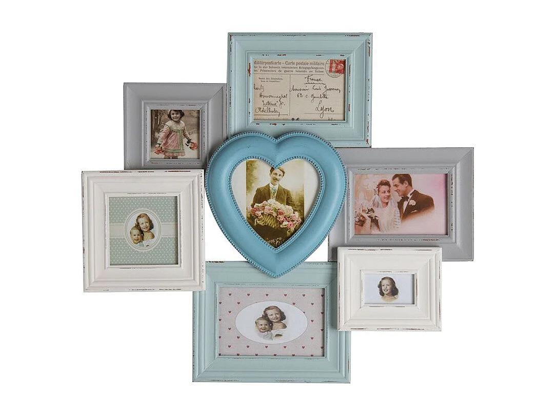 Cadre 7 photos en bois