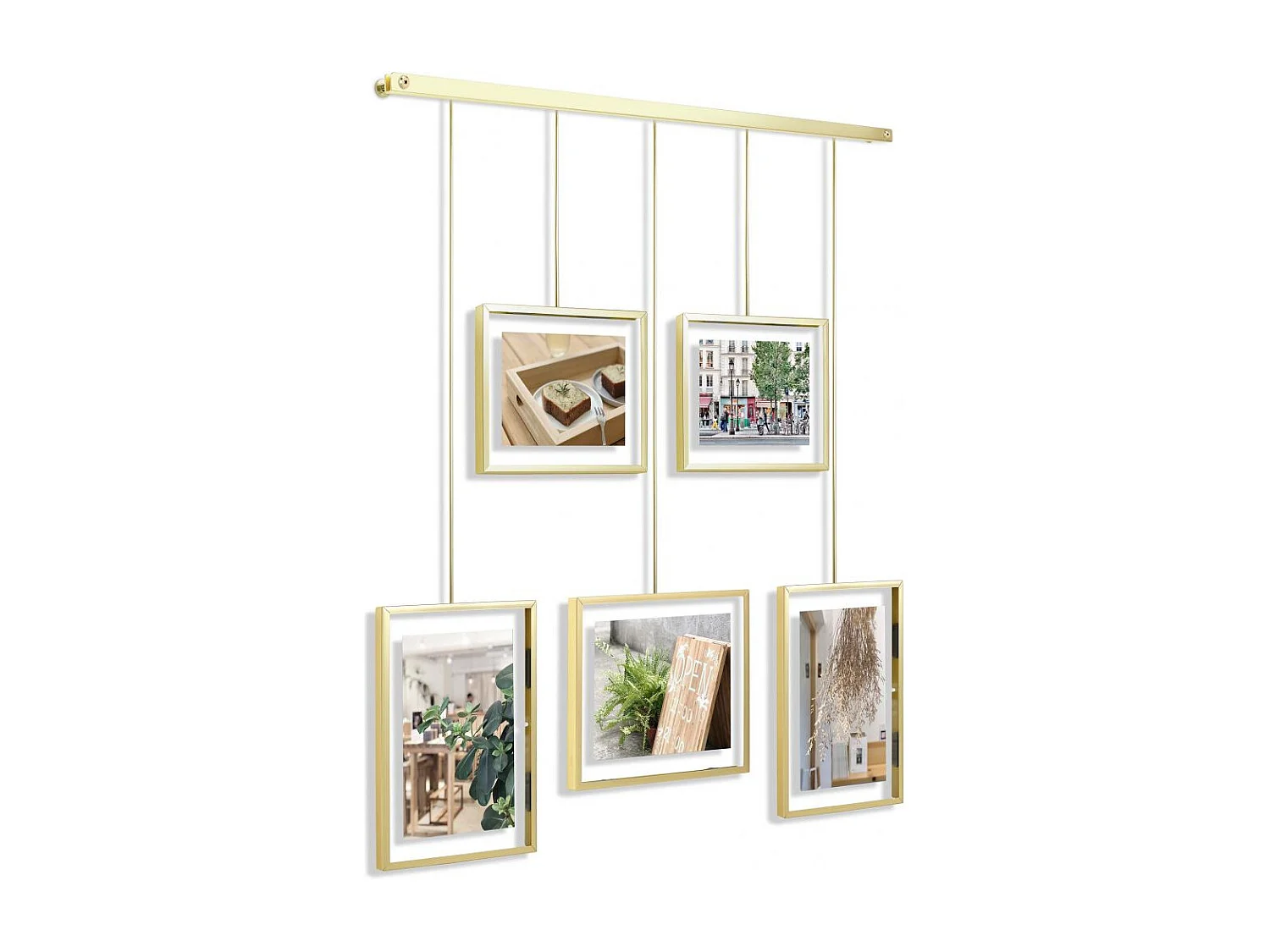 Portafoto a 5 telai per scale Mostra