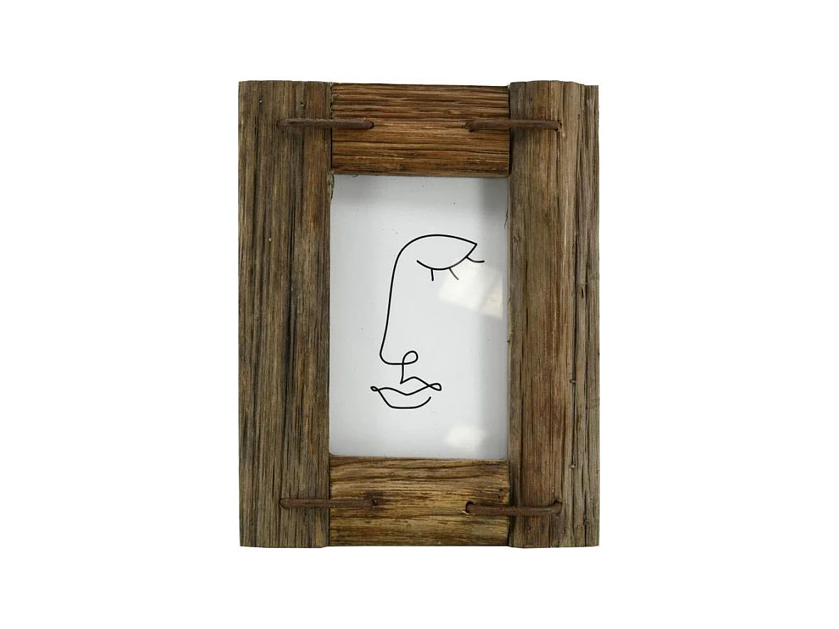 Cadre photo 10x15cm en bois recyclé 1 Photo