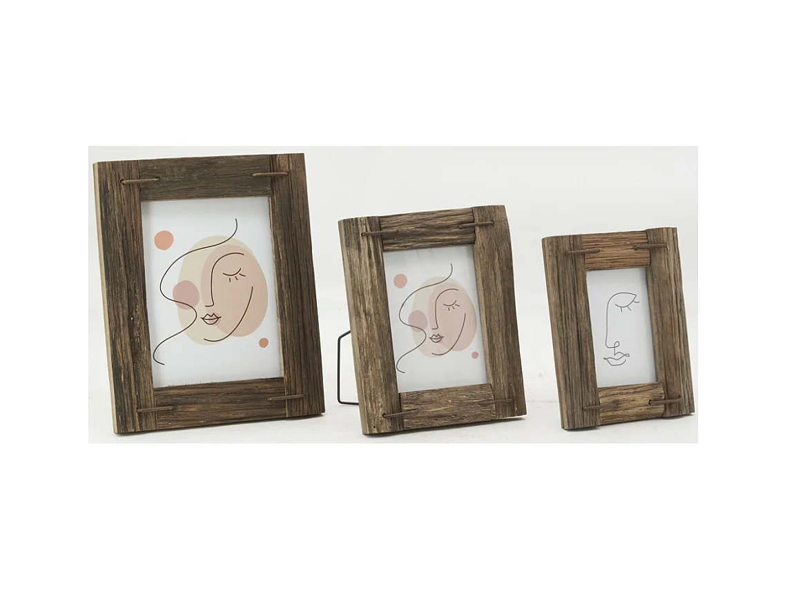 Cadre photo 10x15cm en bois recyclé 1 Photo