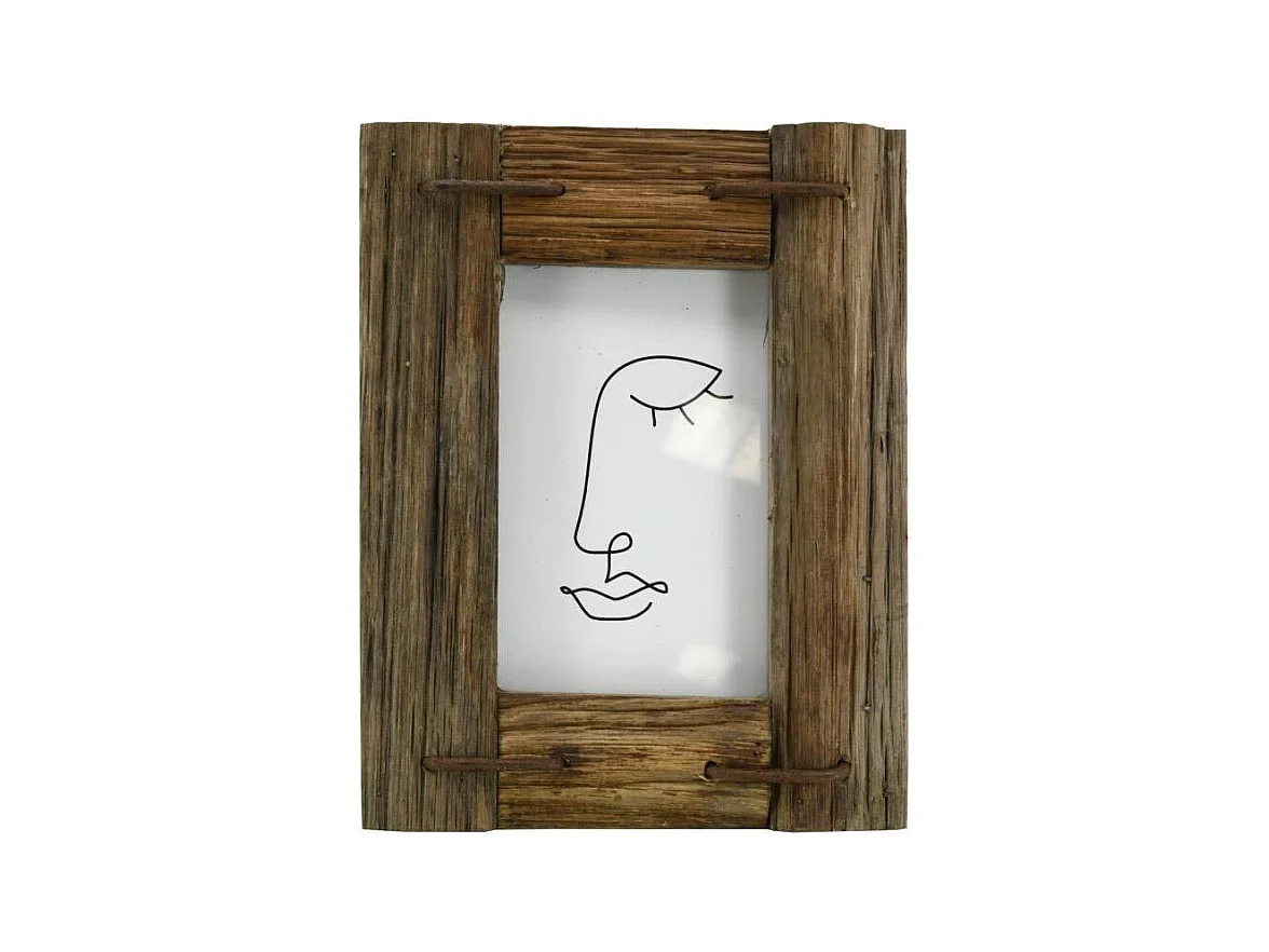 Cadre photo en bois recyclé Pour photo 10 x 15 cm