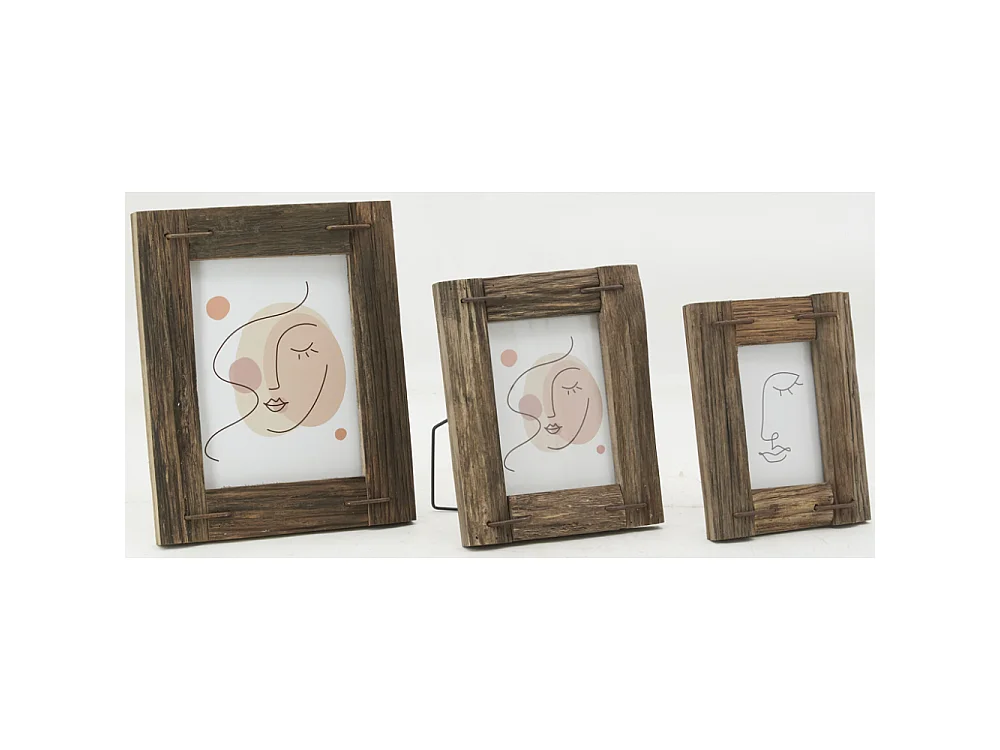 Fotorahmen aus recyceltem Holz Für Foto 10 x 15 cm