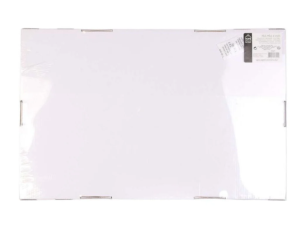 Pele-mele 6 Vues Bois Et Blanc Beige, Blanc