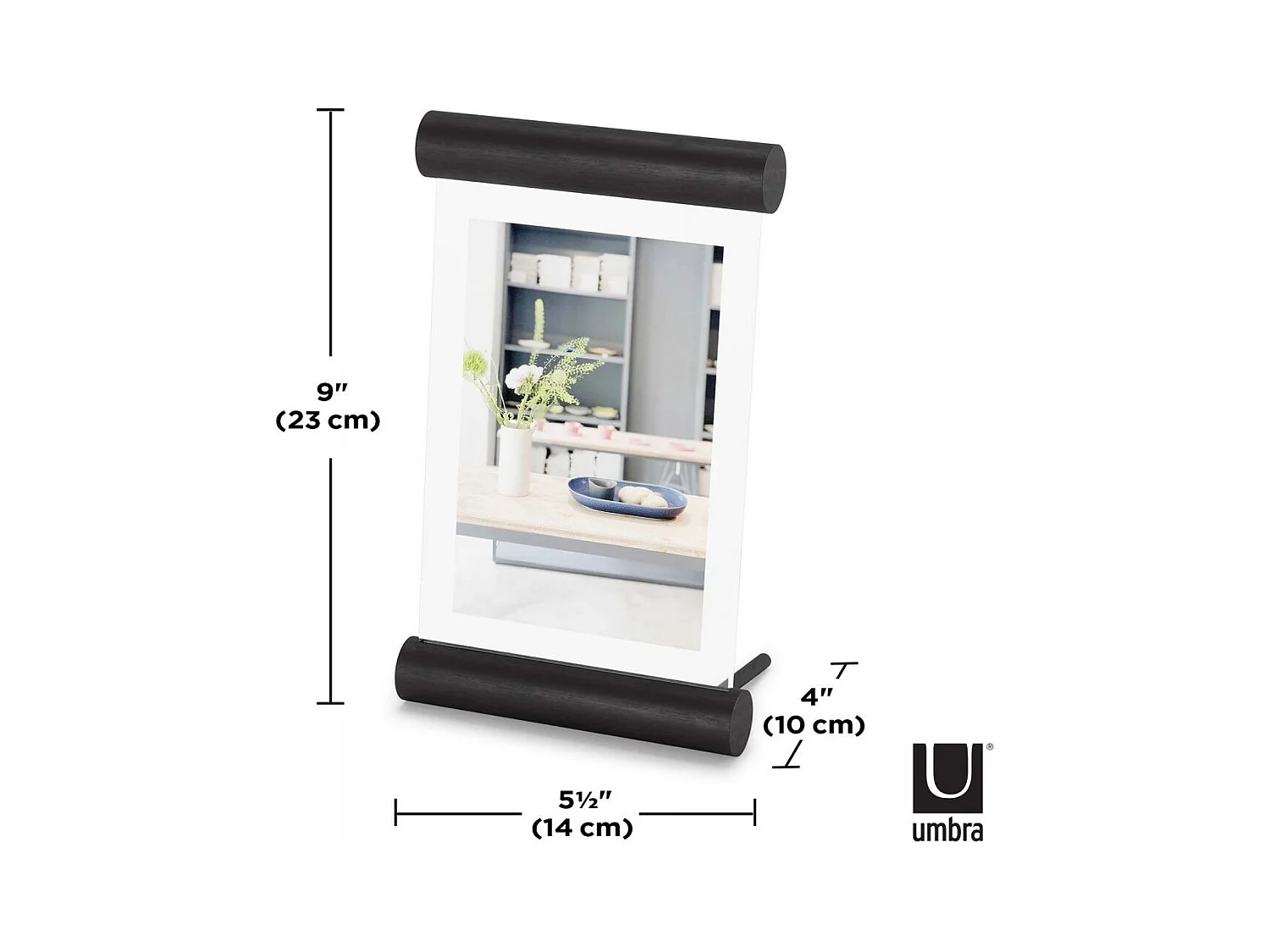 Cadre photo en bois 10 x 15 cm Scroll