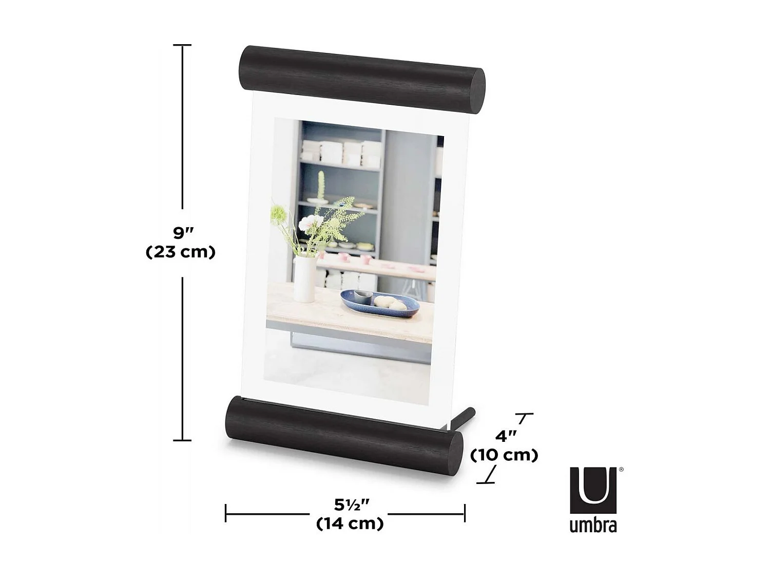 Cadre photo en bois 10 x 15 cm Scroll