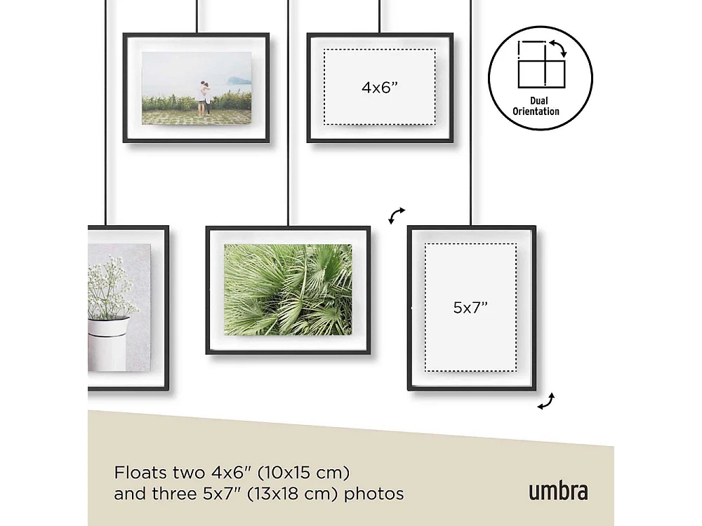 Fototür Treppe 5 Rahmen Exhibit