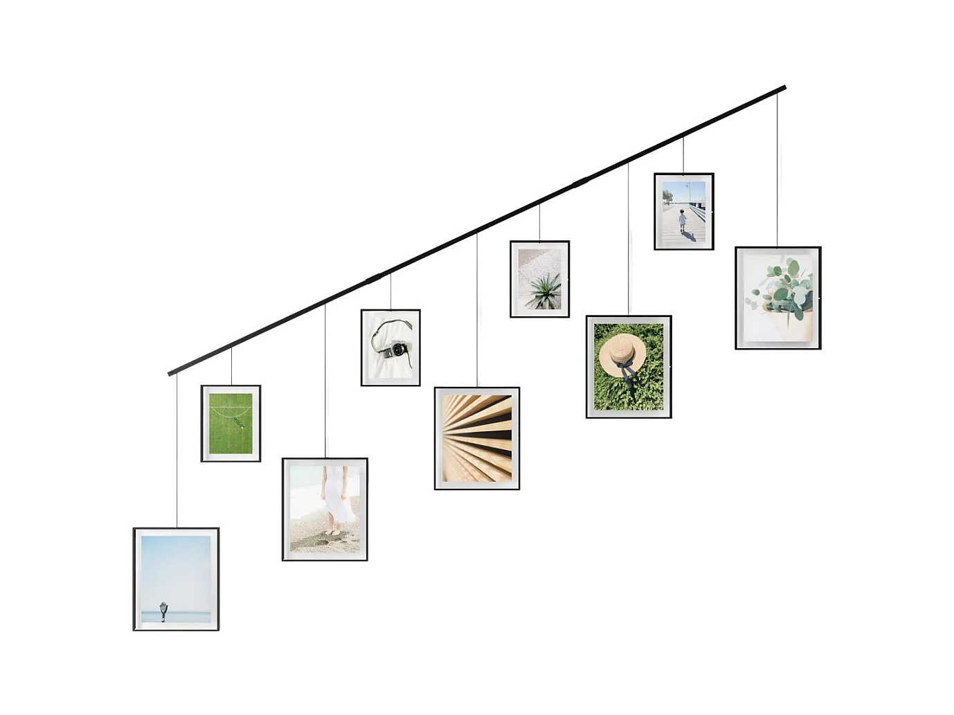 Porte photos escalier 9 cadres Exhibit