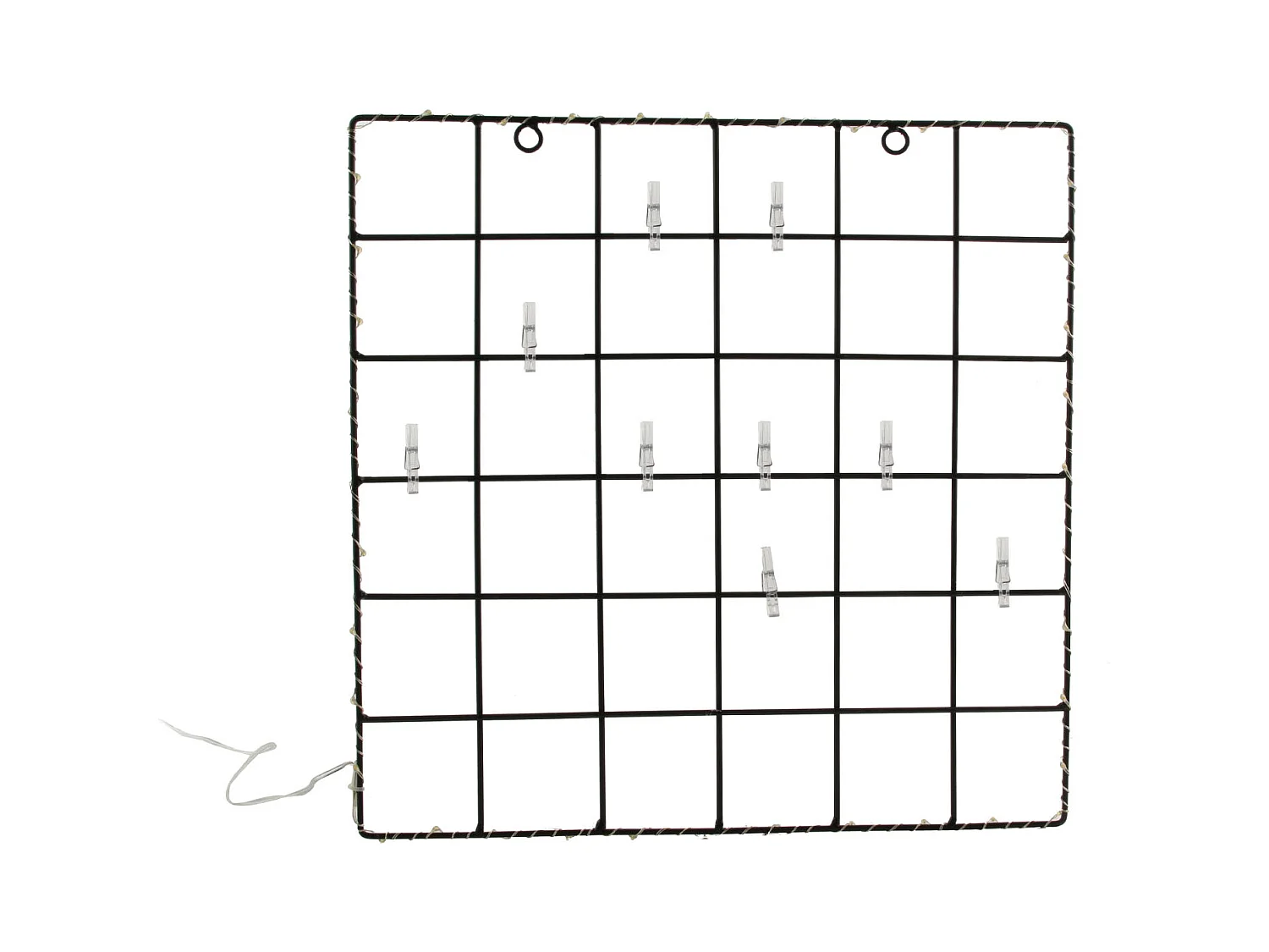 Cadre Photo Led Avec Pinces Noir