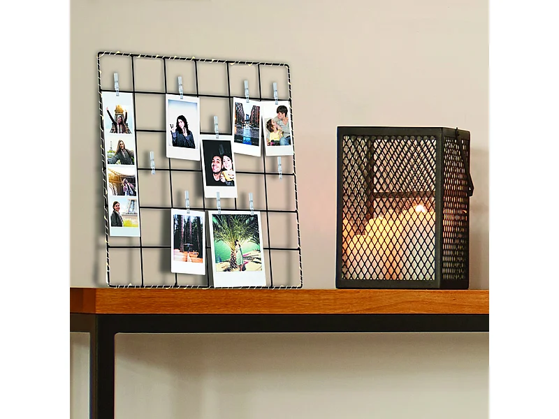 Cadre Photo Led Avec Pinces Noir