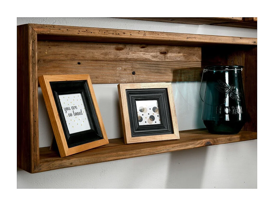 Cadre photo en bois et verre (Lot de 2)