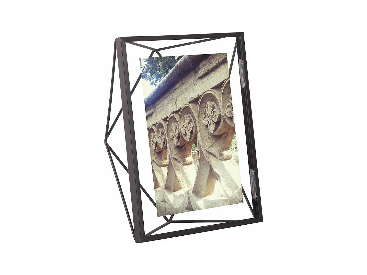 Cadre photo fil en métal 13x18 cm Noir