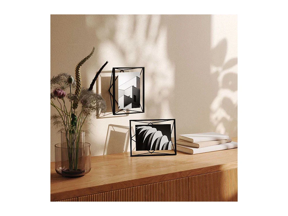 Cadre photo fil en métal 13x18 cm Noir