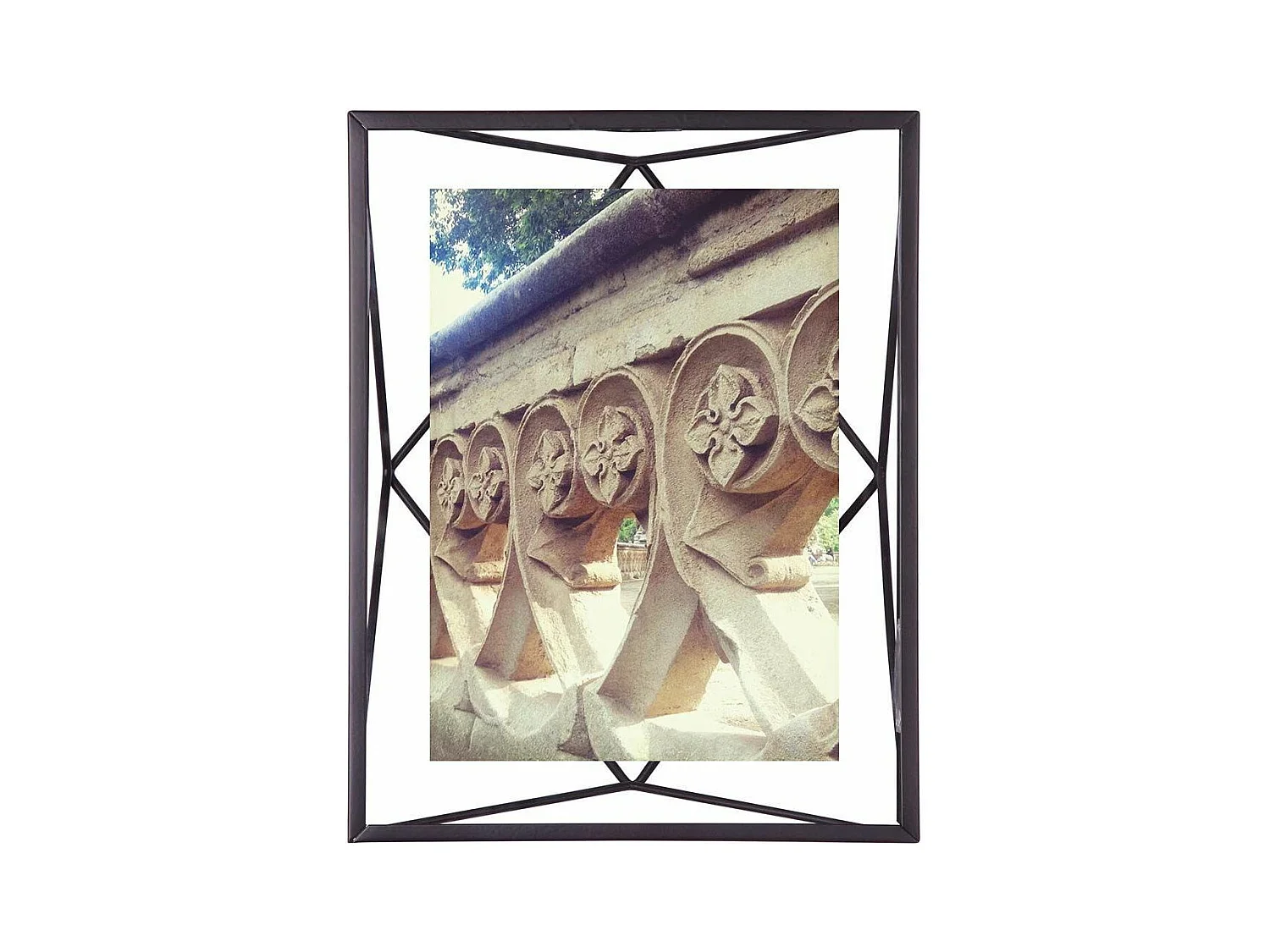 Cadre photo fil en métal 13x18 cm Noir