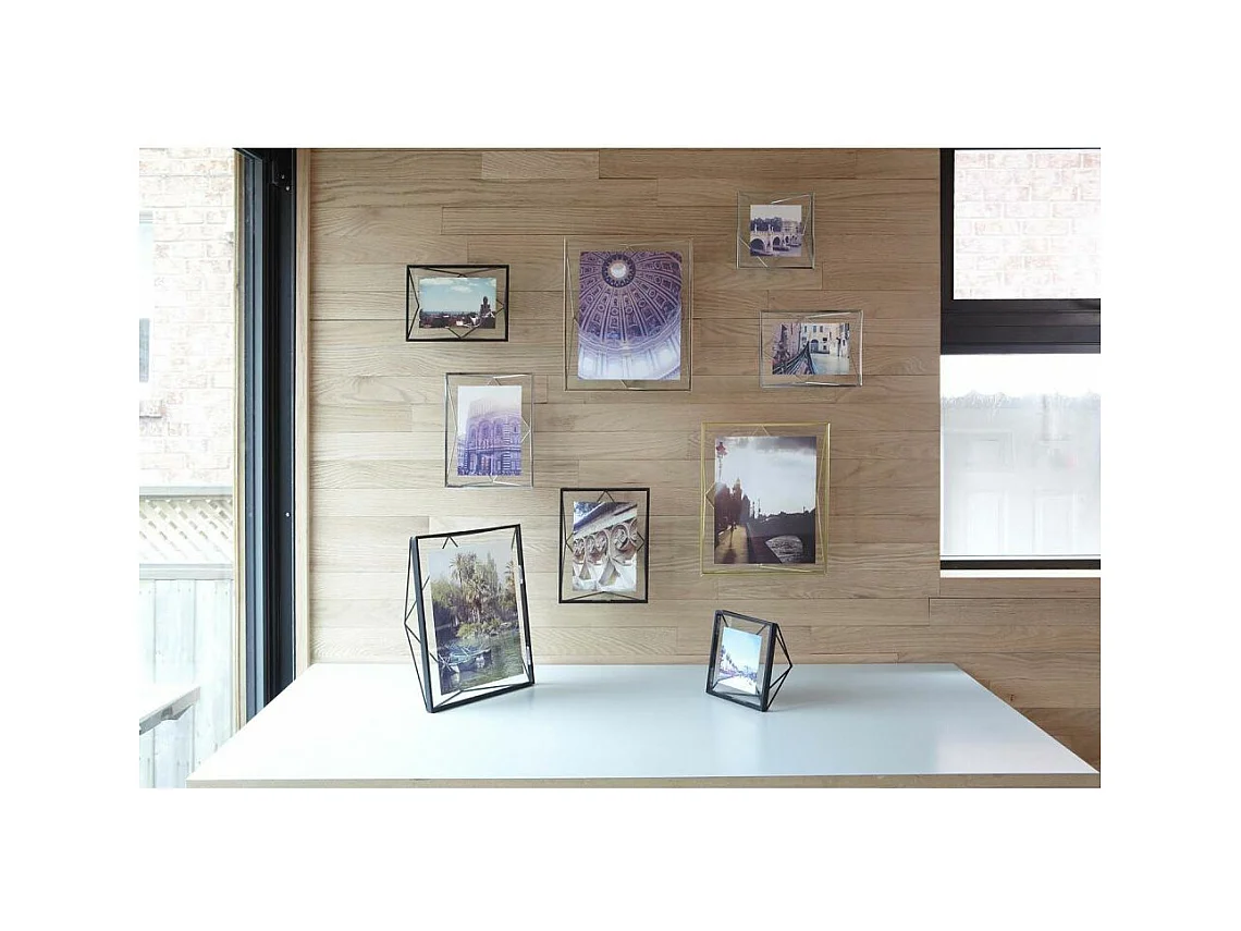 Cadre photo fil en métal 13x18 cm Noir