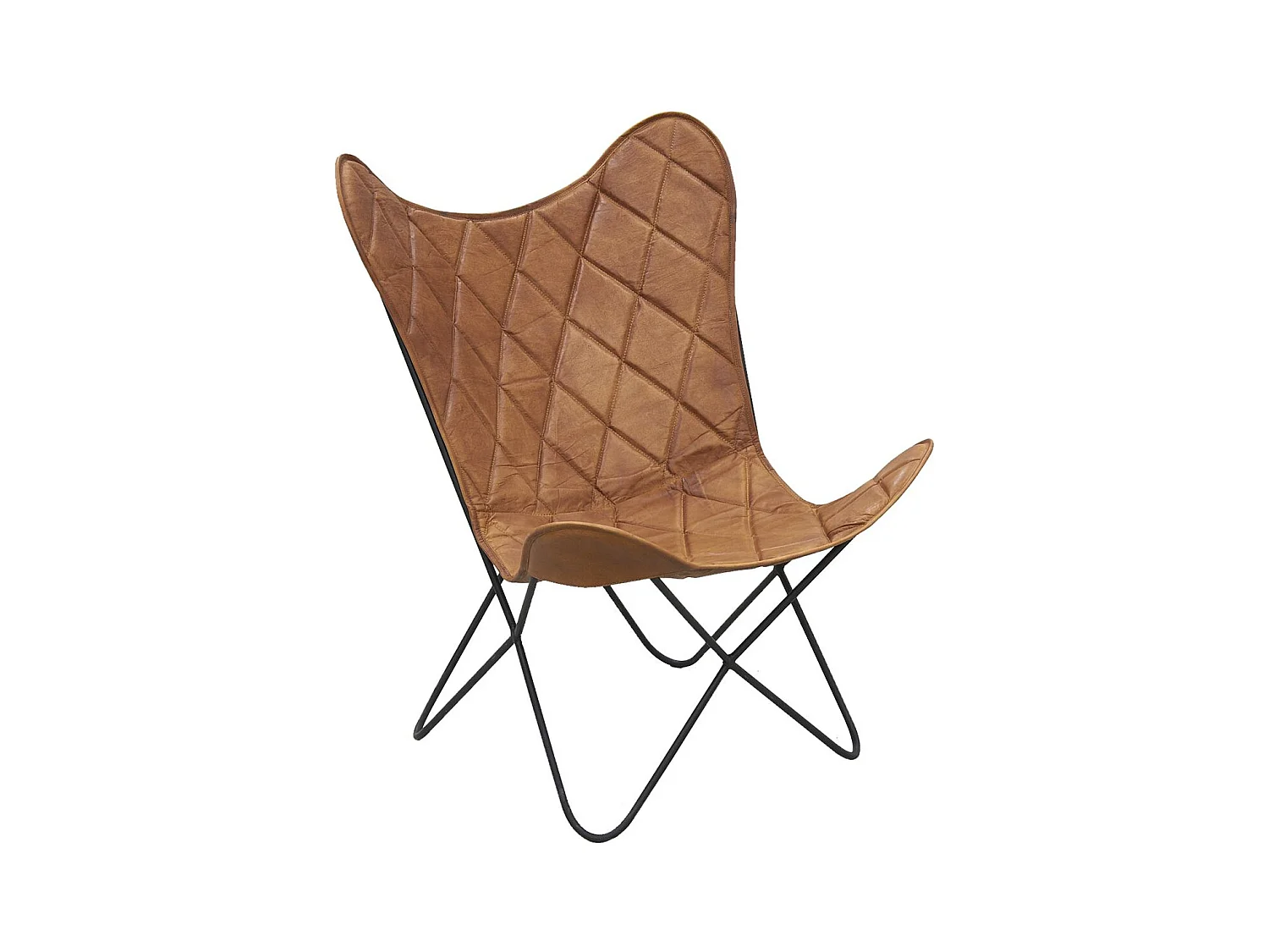 Fauteuil Butterfly en cuir