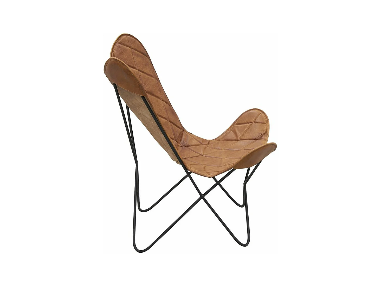 Fauteuil Butterfly en cuir