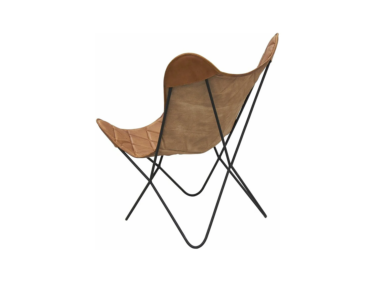 Fauteuil Butterfly en cuir